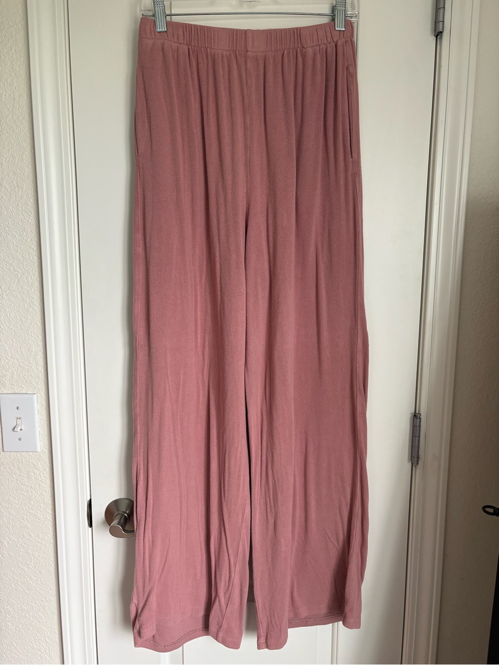 Pink Lily Mauve Corduroy Wide Leg Pants - Size XL